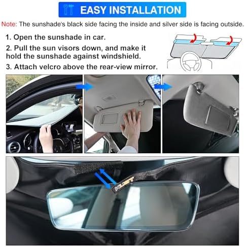 KUST Windshield Sun Shade for Honda Accord 2013-2015 2016 2017 Accessories - Image 6