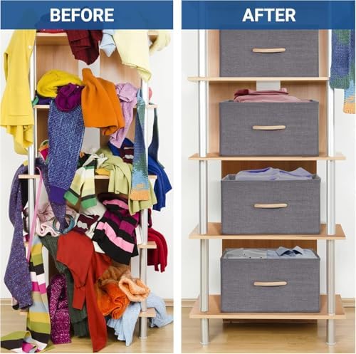 Large Storage Bins, Foldable Storage Baskets - Image 3