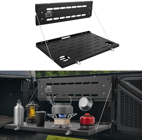 VEVOR Tailgate Table, for 2021-2026 Ford Bronco 4 Door Hardtops, 88 lbs Load by VEVOR