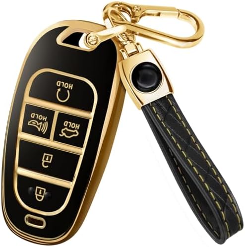 Lucrum Compatible with Hyundai Key Fob Cover & Keychain by Lucrum