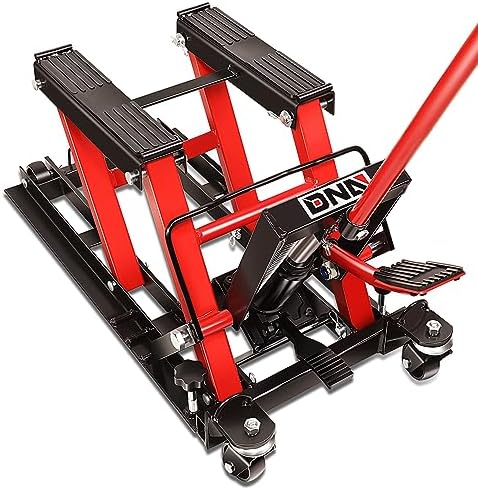 DNA Motoring Steel Hydraulic Motorcycle ATV Scissor Lift Jack Hoist Stand by DNAMOTORING