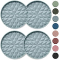 Silicone Car Coasters Set of 4, 2.75" Cup Holder Mats by Wingcases