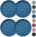 Silicone Car Coasters Set of 4, 2.75" Cup Holder Mats by Wingcases