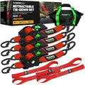 Rhino USA Retractable Ratchet Straps - 2in x 10ft by RhinoUSAInc