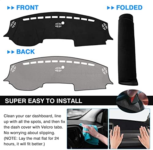 Autorder Dashboard Cover Mat for 2019-2023 2024 2025 2026 Dodge Ram 1500 2500 - Image 5