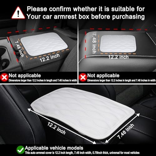 Amiss Auto Center Console Pad, Universal Waterproof Car Armrest Seat Box Cover - Image 6