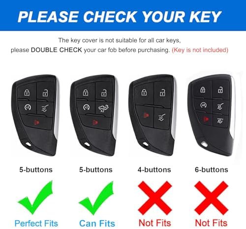 Montague Key Fob Cover for Chevy, Soft TPU Key Case for Silverado Tahoe Equinox - Image 2