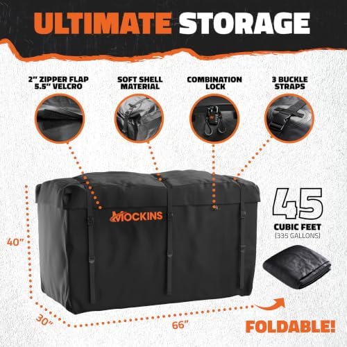 Mockins 66"x30"x14" High Rail Trailer Hitch Cargo Carrier - Image 5