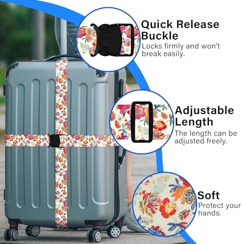 Luggage Straps for Suitcases, Travel Adjustable Belt - Image 2