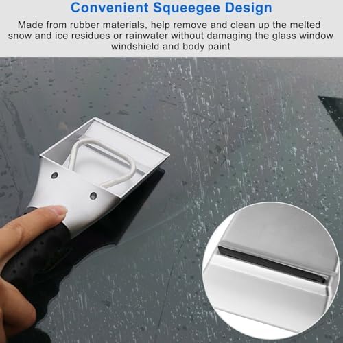 AMONIDA 12V Auto Heated Snow Shovel, Electric Ice Scraper - Image 4