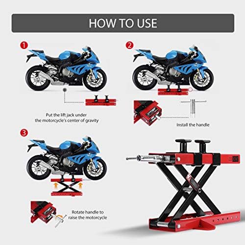VIVOHOME Motorcycle Lift 1100 LBS, 2 Pack - Image 5