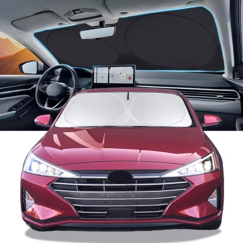 Sun Shade Sunshade Custom Fit for 2017-2020 Hyundai Elantra Accessories by INSAUTO