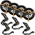 4 Pack Ratchet Car Tie Down Strap by KODIAKSTRAPS