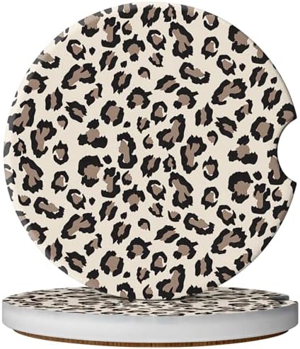 2 Pack Car Coasters for Cup Holders, Cute Car Accessories Interior by YeeCASE