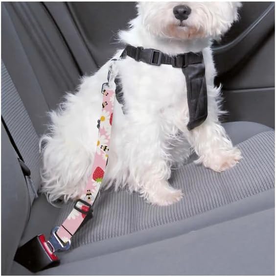 Adjustable Dog Car Seat Belt: 22.2-38.2 Inch Travel Safety Dog Car Harness - Image 3