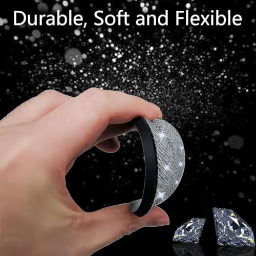 NBTEPEM 4pcs Bling Car Cup Holder Coaster, 2.75 inch Anti-Slip Shockproof - Image 4