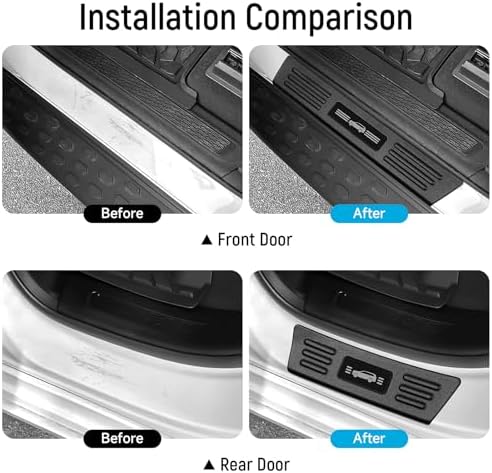 ZZEQYG 4 Pcs Door Sill Protector - Image 4