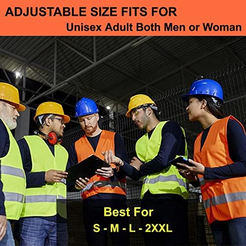 Orange Safety Vests 10 Pack, Reflective High Visibility Construction Working - Image 3