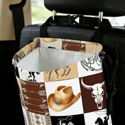Western Cowboy Car Trash Bag - Image 7