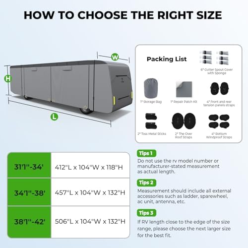 Fonzier 9 Layers Heavy Duty RV Cover - Image 4