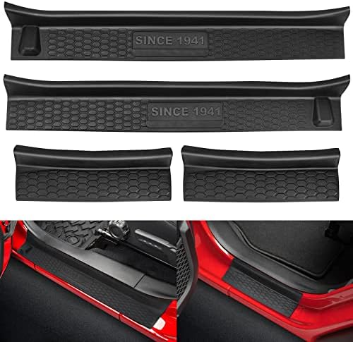 Door Sill Guards Kit Fits 2018-2026 Jeep Wrangler JL JLU Unlimited & JT by SUPAREE