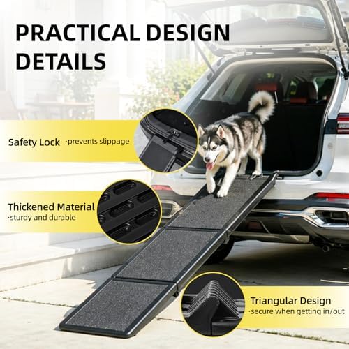 Dog Ramp 71in Non-Slip with Safety Lock - Image 6