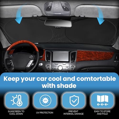 Sun Shade Custom Fit Chevrolet Chevy Equinox 2010-2017 Windshield Sunshade - Image 4
