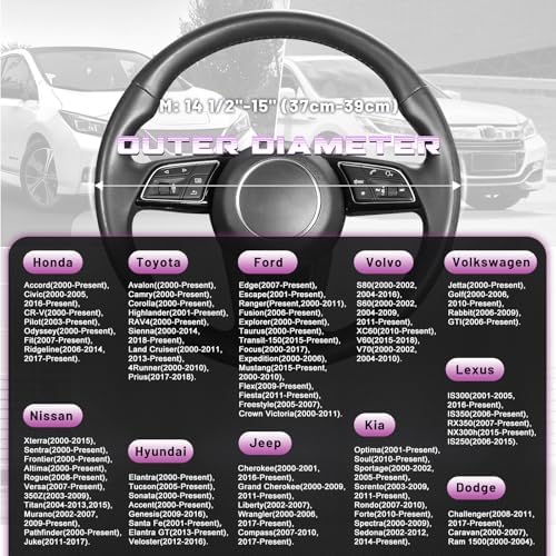 SEG Direct Plush Steering Wheel Cover 14.5"-15" Heavy-Duty, Summer Winter - Image 6