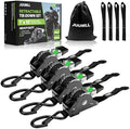Retractable Ratchet Straps Heavy Duty Tie Down Straps -1" x 10' by JUUMLL