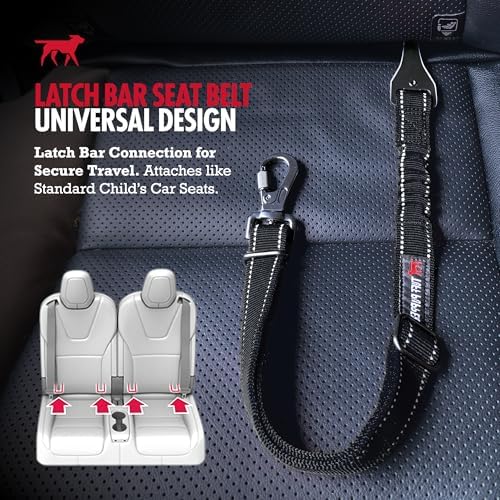 Tuff Pupper Dog Car Safety Belt | Adjustable 16–26" Latch Hook Seatbelt - Image 2