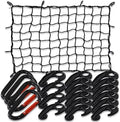 3' x 4' Cargo net Bungee Nets Stretches to 6' x 8', Small Truck Bed Cargo Net by TKKEUEP