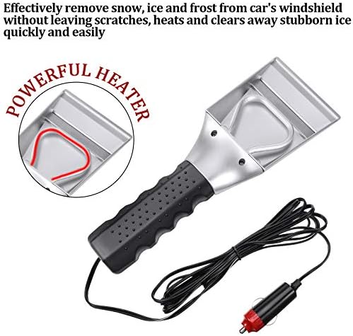 Frienda 1 Pcs 12V Heated Snow Ice Scraper Windshield - Image 3