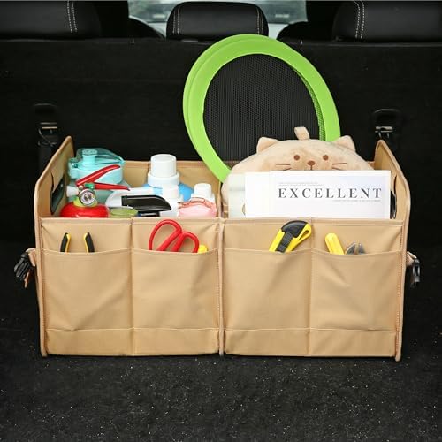 AOKJOY Car Trunk Organizer Car Storage Organizer Collapsible Multi Compartment - Image 4
