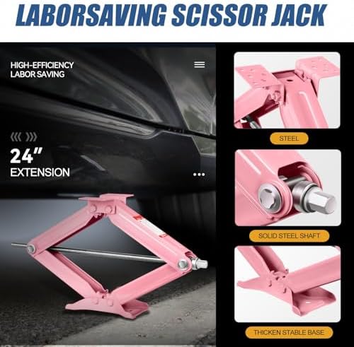 Auto Dynasty 2Pcs Scissor Jack, 2.5 Ton RV Travel Trailer Stabilizer Leveling - Image 2