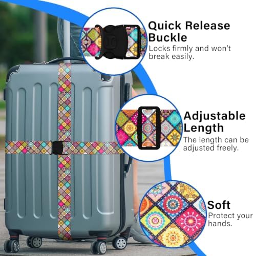 Luggage Straps for Suitcases, Travel Adjustable Belt - Image 2