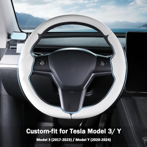 Steering Wheel Cover for Tesla Model 3 2017-2023/ Model Y 2020-2024 - Image 2