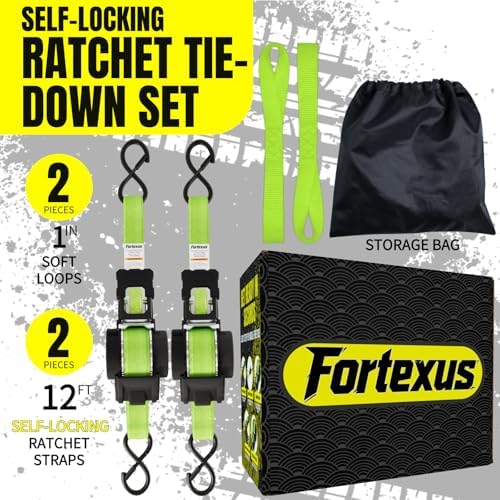 Retractable Ratchet Straps, Motorcycle, Pickup Truck - Image 6