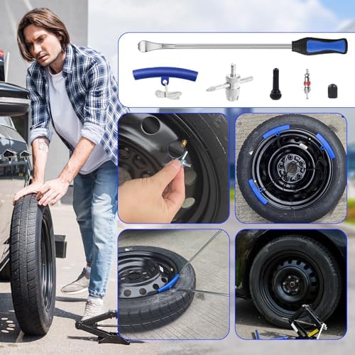 HTOMT 14.5" Tire Spoon Kit, Motorcycle Tire Changer Tire Removal Tool - Image 2