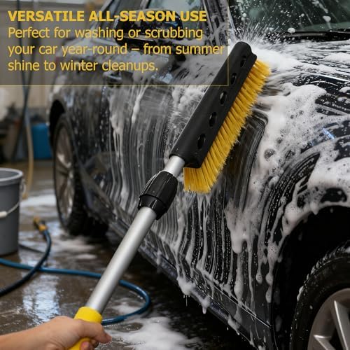 Gardenised 30–37" Extendable Snow Brush & Ice Scraper - Image 4
