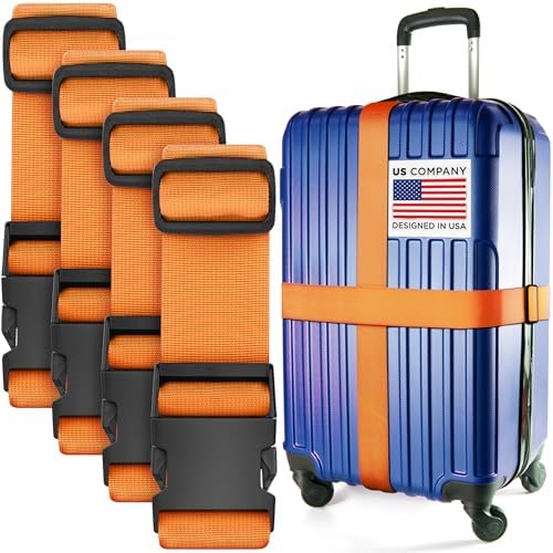 Luggage Straps for Suitcases by BlueCosto