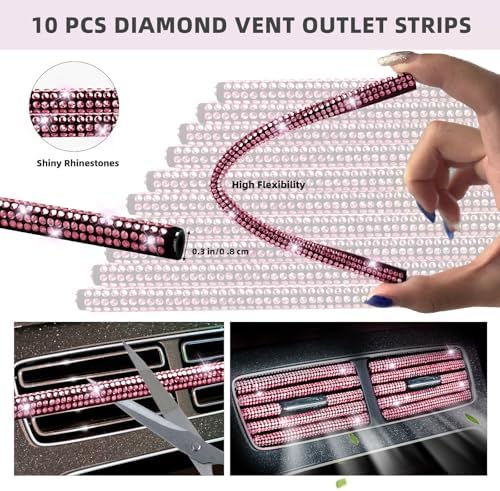 NBTEPEM 27-Piece Bling Car Accessories Set - Image 6