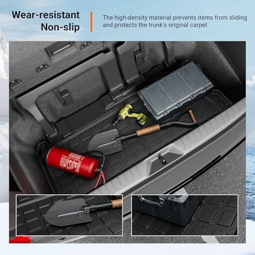 powoq 7&8 Seats Cargo Mat Trunk Mat Compatible - Image 4