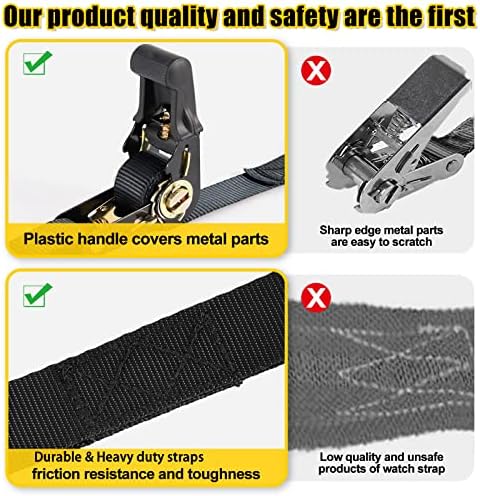 Spare Wheel Strap, Adjustable Ratchet Spare Tire Tie Down Straps Over the Wheel - Image 3