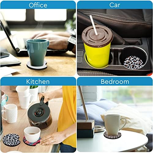 100PCS Sublimation Blank Car Coasters, 2.75in/5mm Circular Opening Blank - Image 5