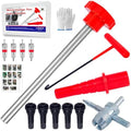 Quick Change Tire Valve Tool Kit, Tire Valve Stem Core Quickly Replacement Tool by Richcat