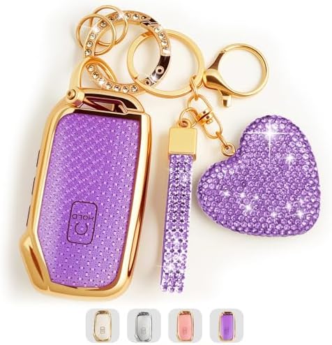 Key Fob Cover with Diamond, Compatible with Kia Cerato Ceed Forte NIRO Sorento by Unknown