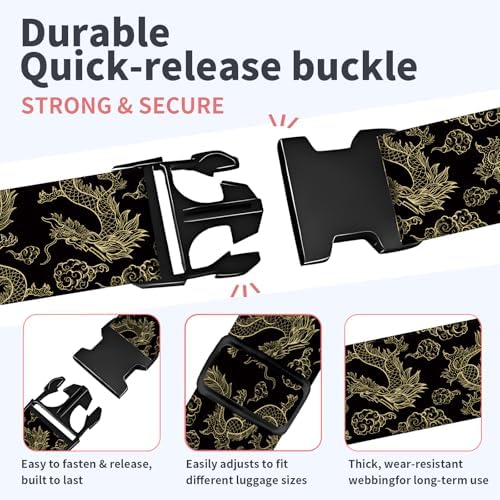 Luggage Strap for Suitcases Adjustable Travel Belt - Image 3