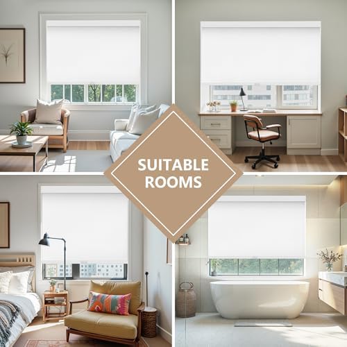 AOSKY Cordless Blackout Roller Shades - Image 5