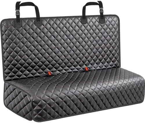 URPOWER Dog Car Seat Cover for Back Seat, Waterproof PU Leather by URPOWER
