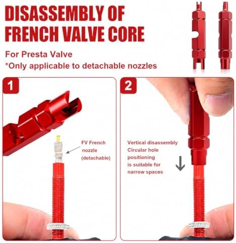 2 Pack Bike Valve Core Removal Tool, Tubeless Tire Stem Remover - Image 4